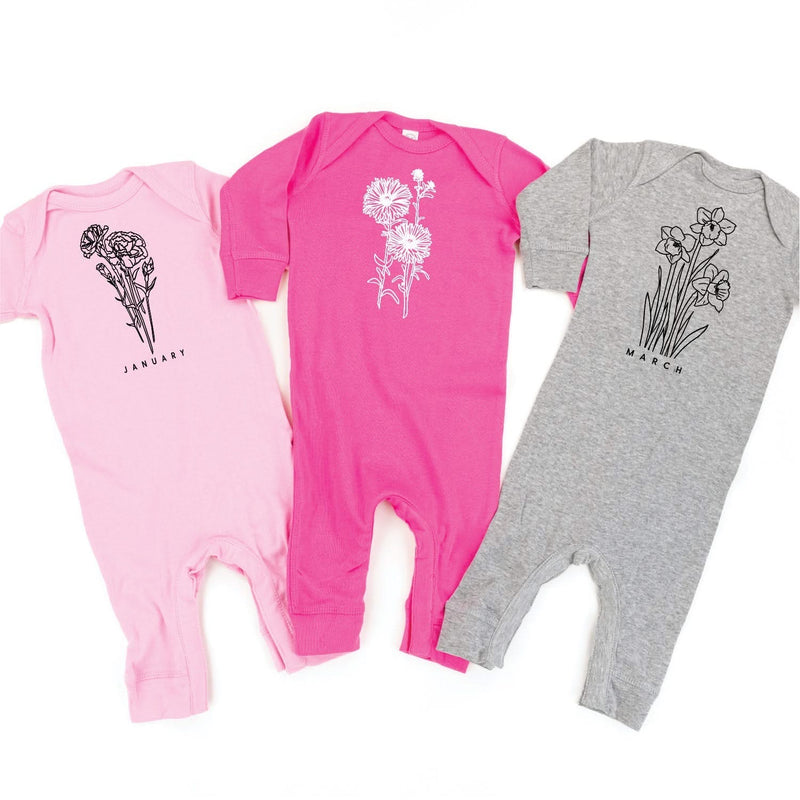 Birth Flowers (Choose Your Month/Flower) - Baby Sleeper