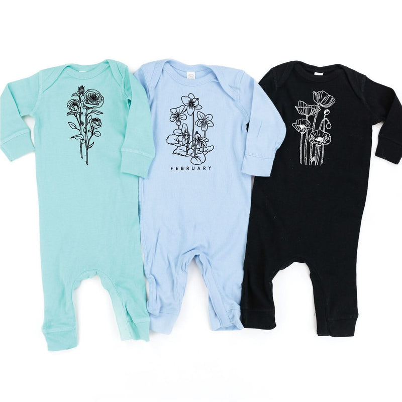 Birth Flowers (Choose Your Month/Flower) - Baby Sleeper