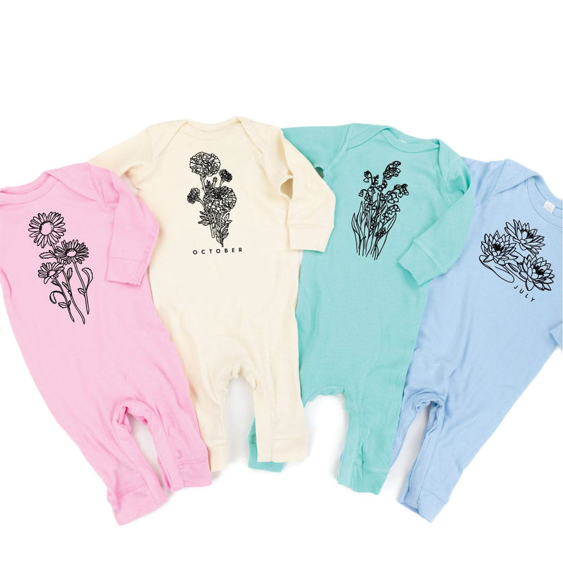 Birth Flowers (Choose Your Month/Flower) - Baby Sleeper