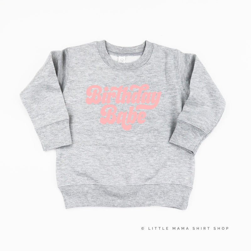 Birthday Babe (Retro) - Child Sweater