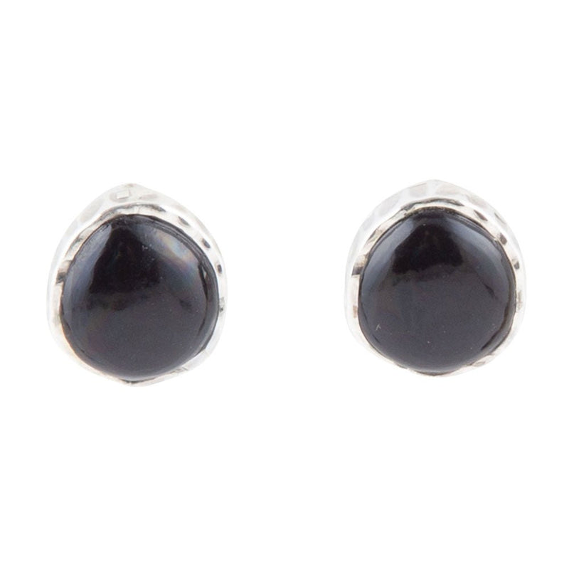 Black Onyx Post Earrings