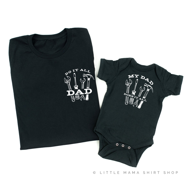 Do It All Dad / My Dad Does It All  - Set of 2 Tees