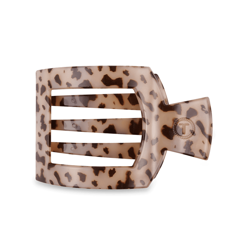 Blonde Tortoise Large Flat Square Hair Clip