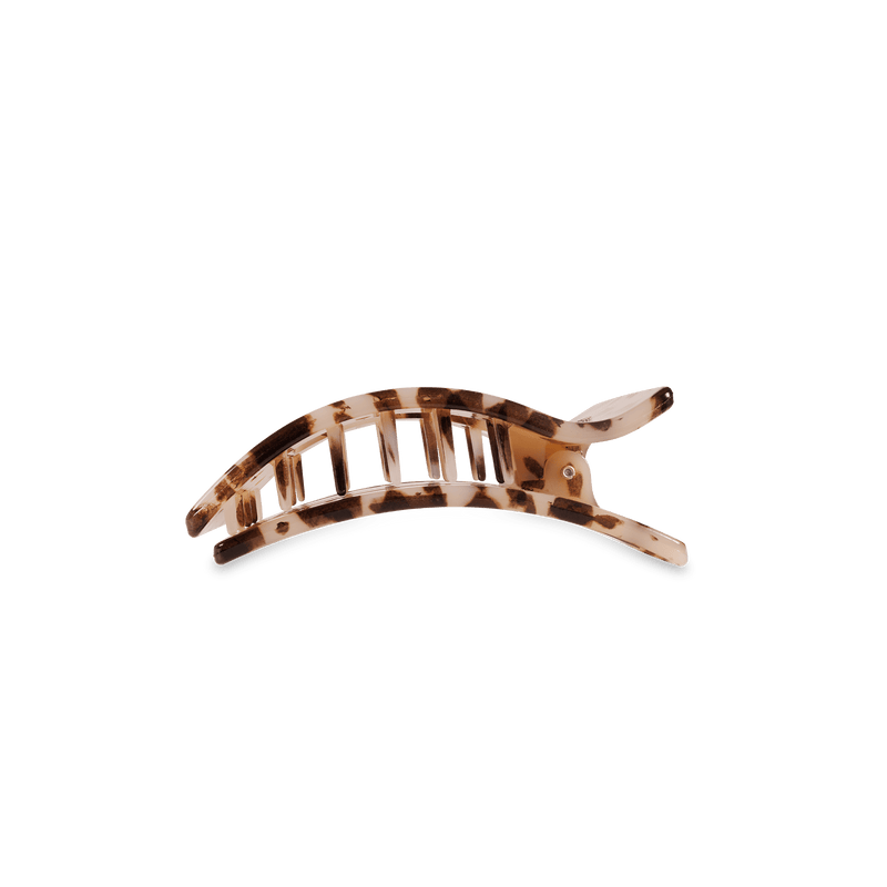 Blonde Tortoise Small Flat Rectangle Hair Clip