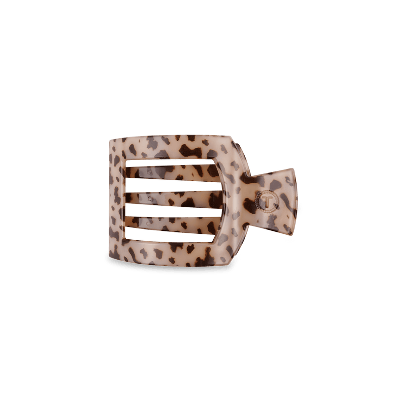 Blonde Tortoise Small Flat Square Hair Clip