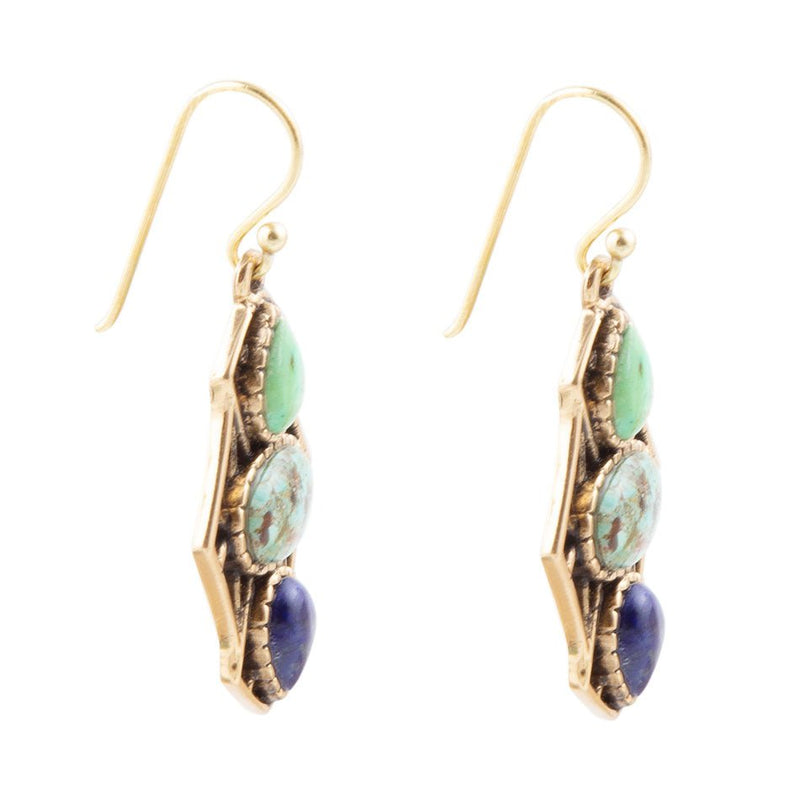 Blue Hues Multi Stone Earring