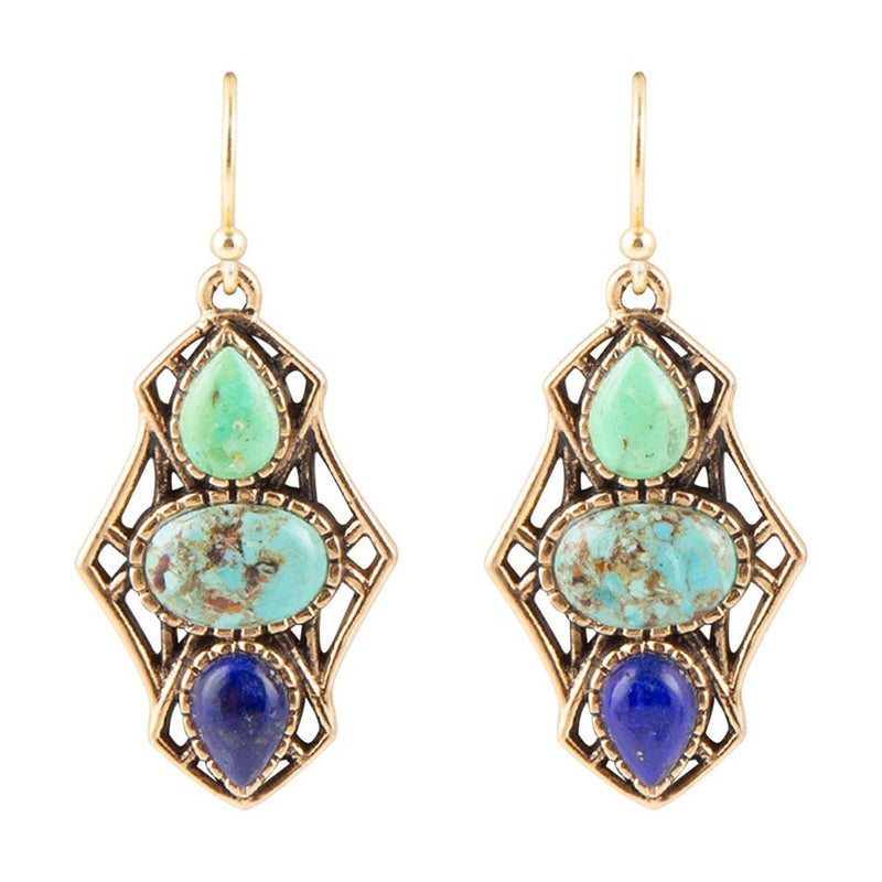 Blue Hues Multi Stone Earring