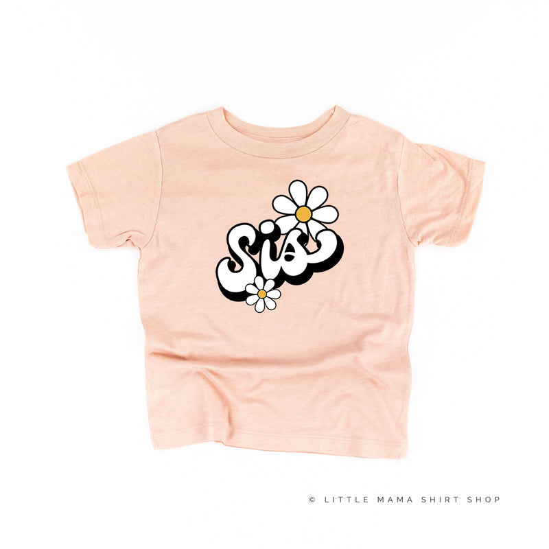 Daisy - Sis - w/ Full Daisy on Back - Child Tee