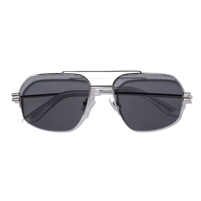 Bold Black 56mm Aviator Sunglasses | Black