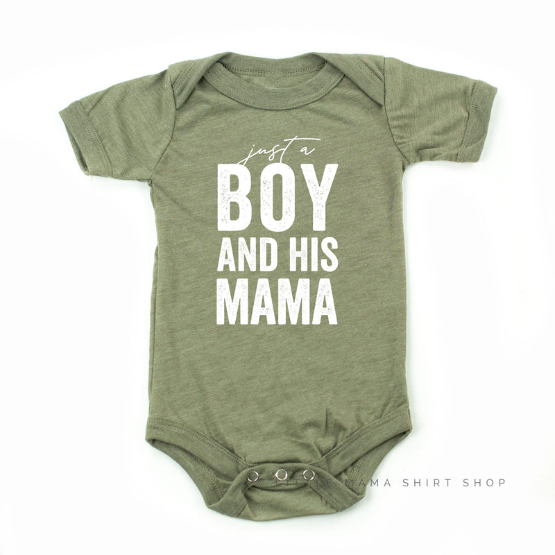 Just a Boy and His Mama - Original Design - Child Tee