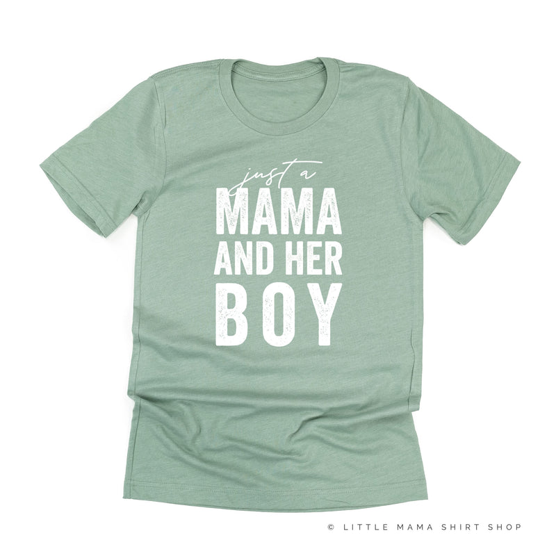 Just a Mama and Her Boy (Singular) - Original Design - Unisex Tee