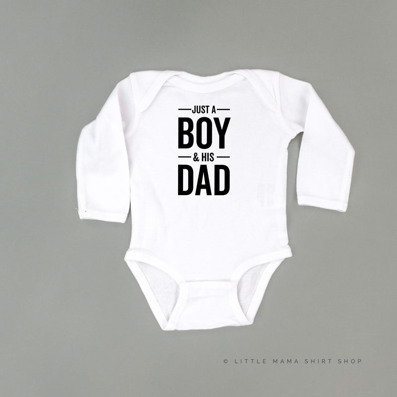 Just a Boy and His Dad - Child Long Sleeve Tee