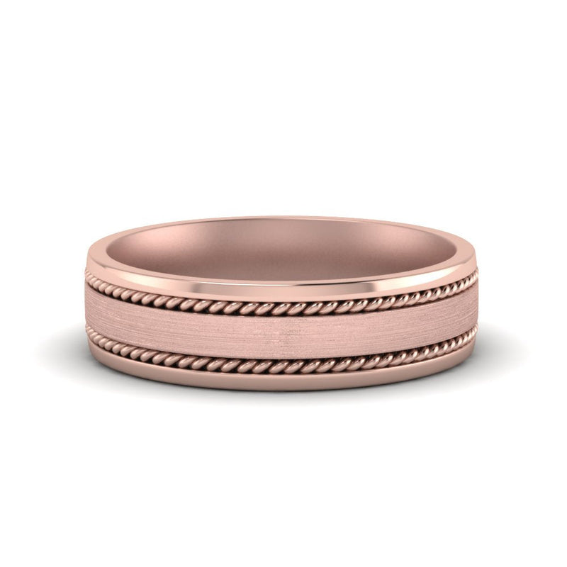 Braided Mens Wedding Ring