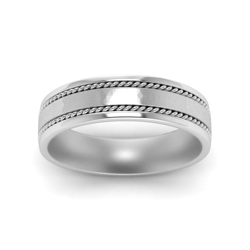 Braided Mens Wedding Ring