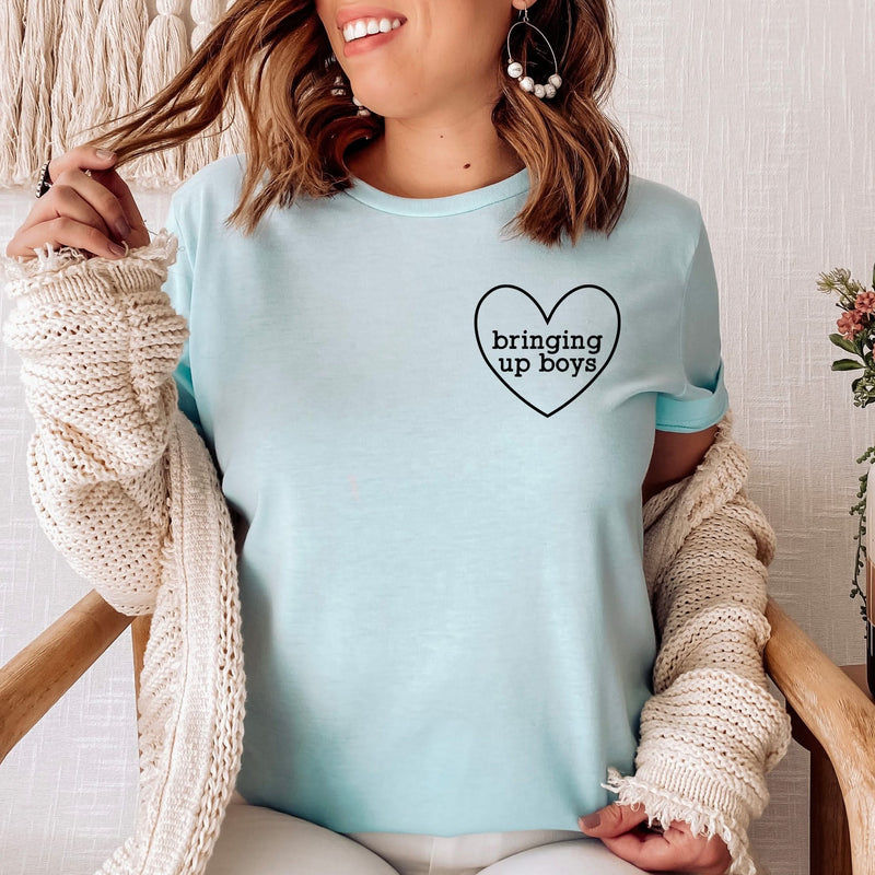 Bringing Up Boys (Heart Around) - Unisex Tee