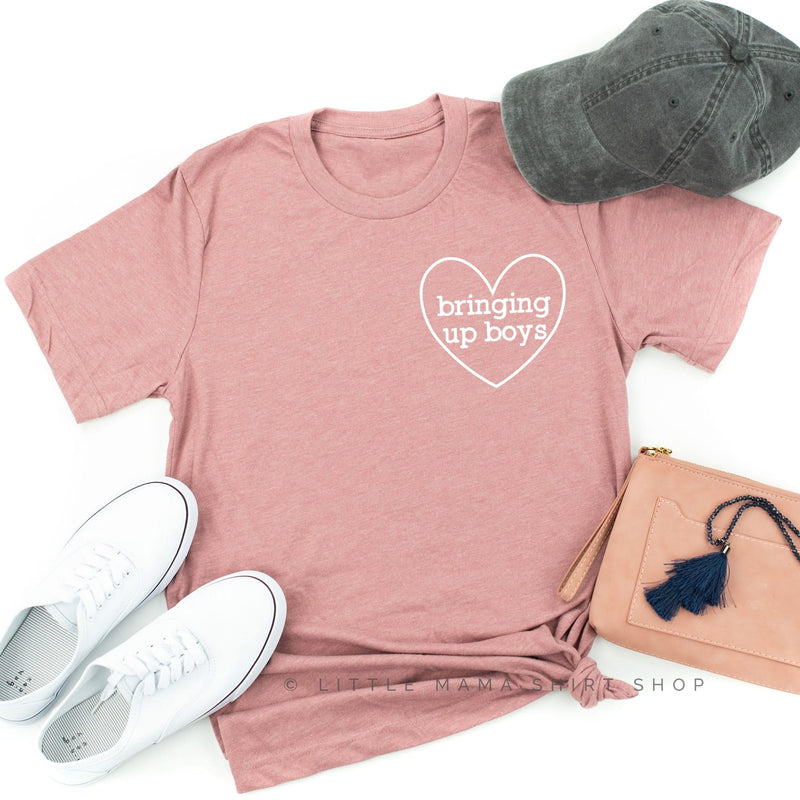 Bringing Up Boys (Heart Around) - Unisex Tee