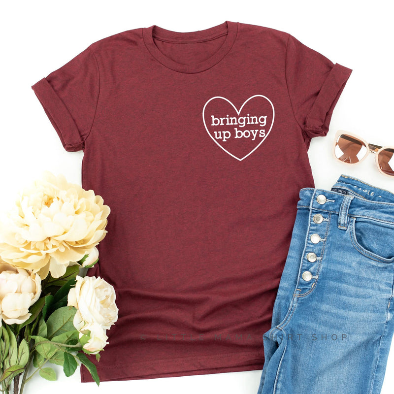 Bringing Up Boys (Heart Around) - Unisex Tee