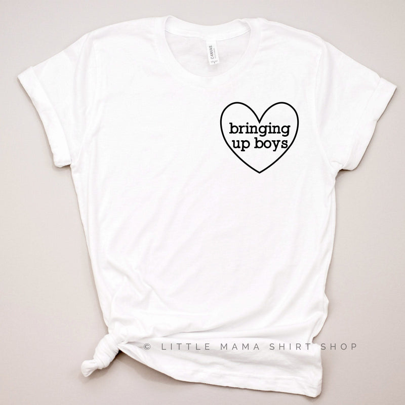Bringing Up Boys (Heart Around) - Unisex Tee