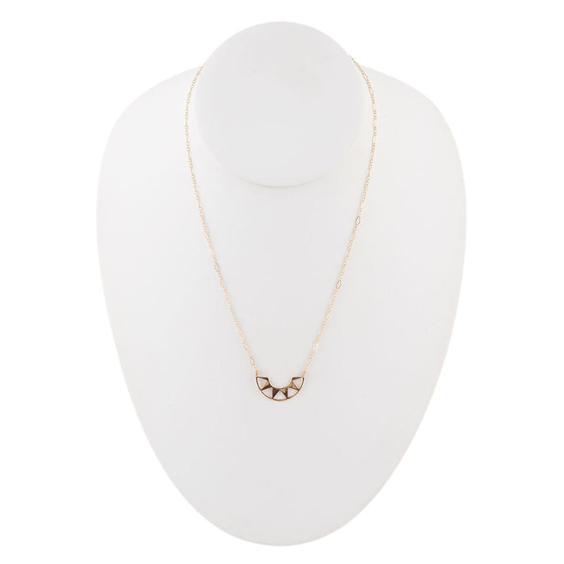 Bronze Half Sun Necklace