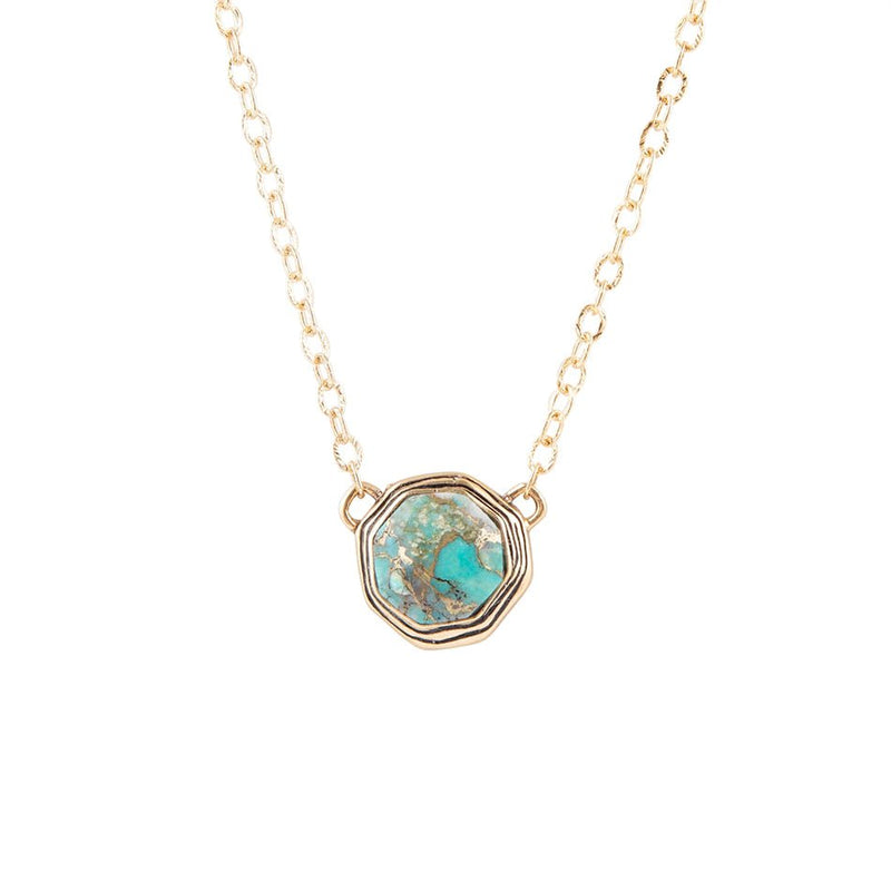 Bronze Infused Turquoise Necklace