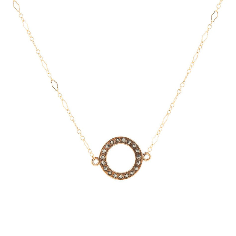 Bronze Marcasite Necklace