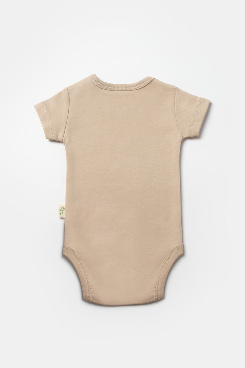 Organic Brown Giraffe Bodysuit