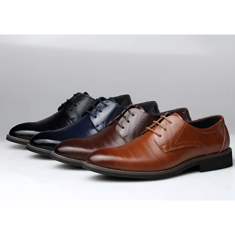 Brown Leather Oxford Dress Business Shoes
