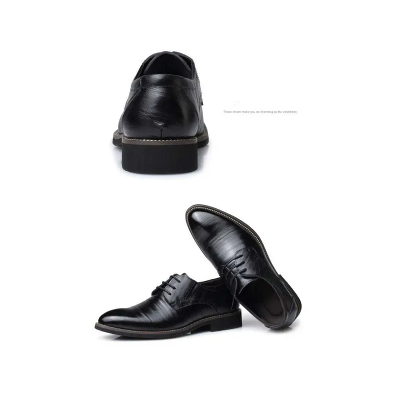 Brown Leather Oxford Dress Business Shoes