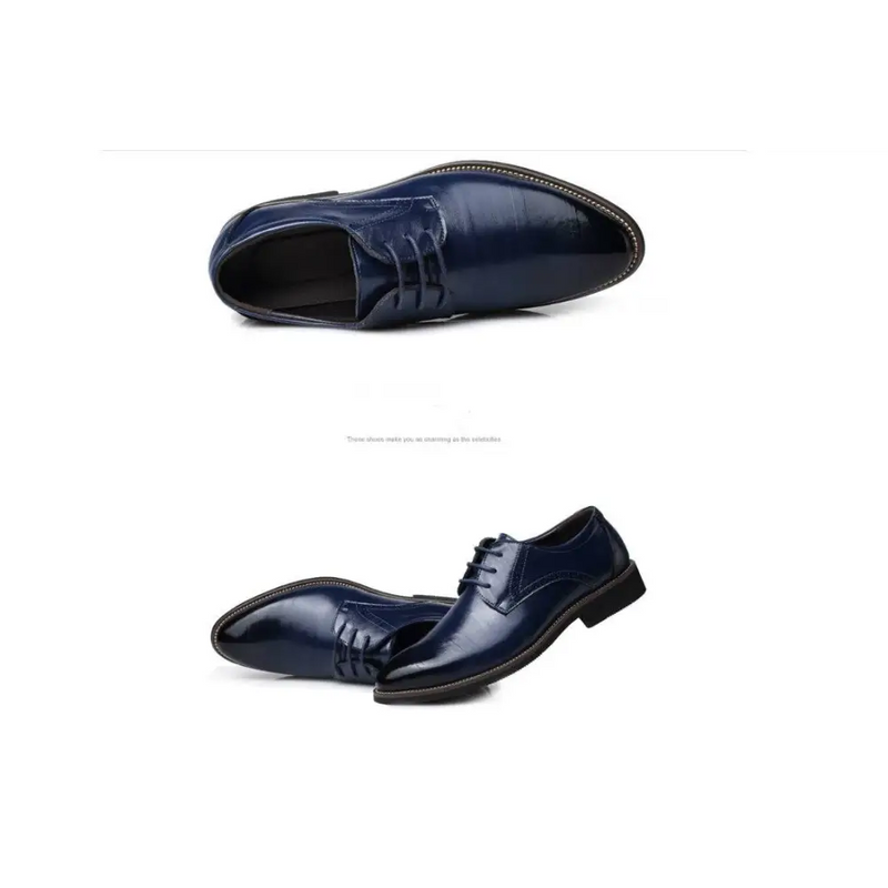 Brown Leather Oxford Dress Business Shoes