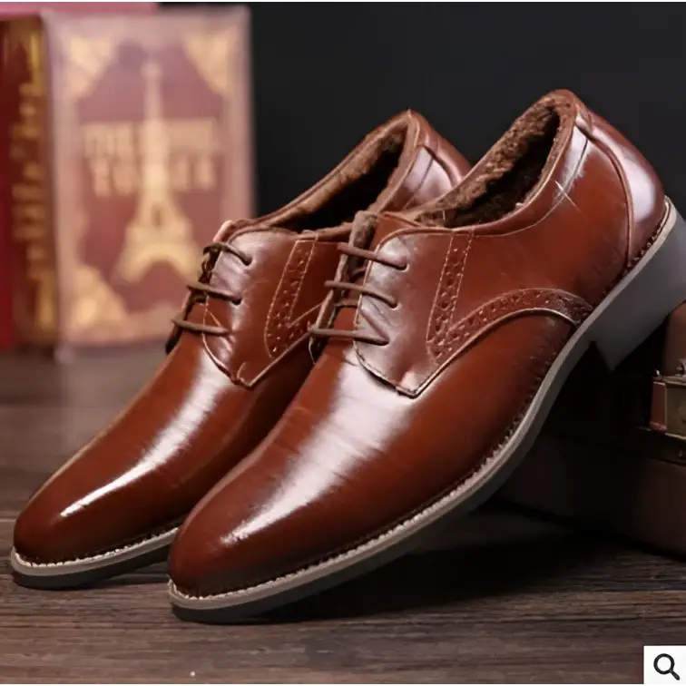 Brown Leather Oxford Dress Business Shoes