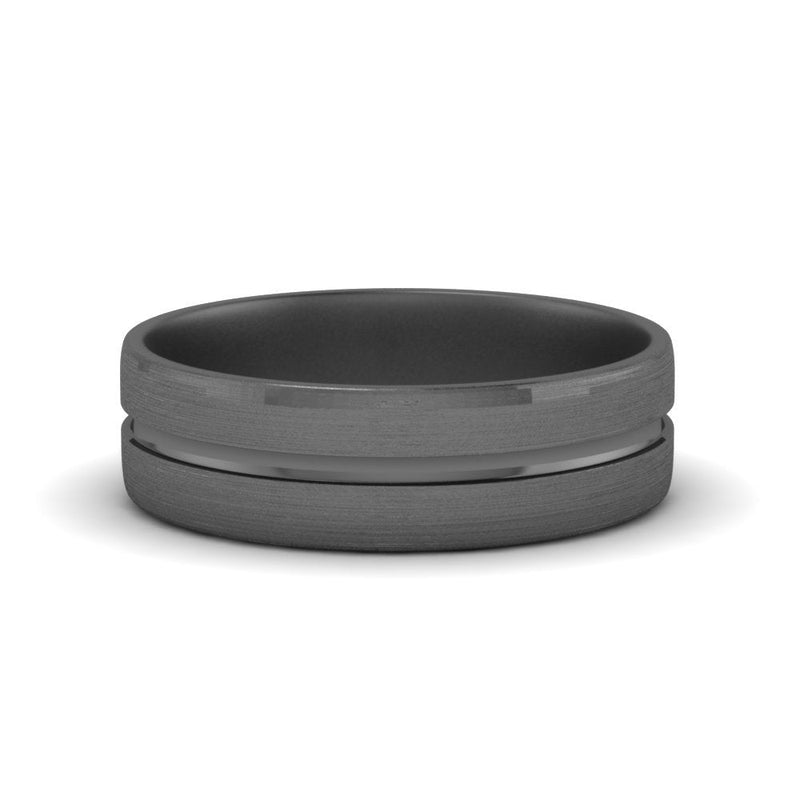 Brushed Mens Wedding Band