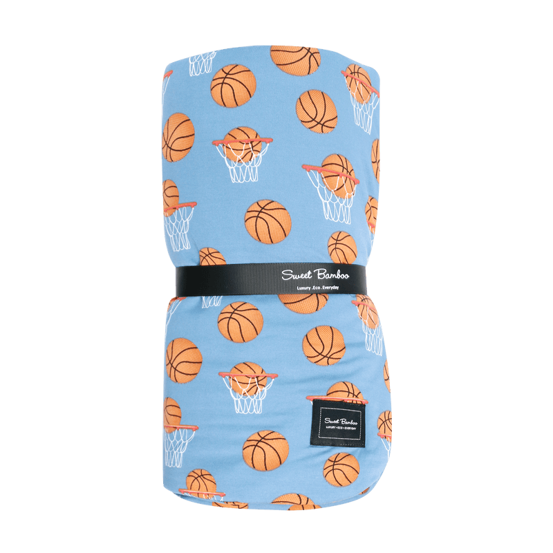 Big Kid Cloud Blanket Basketball Hoops