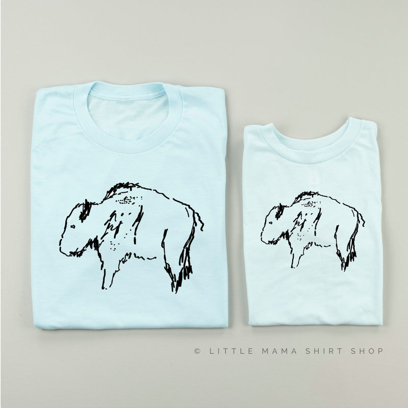 Buffalo - Hand Drawn - Set of 2 Shirts