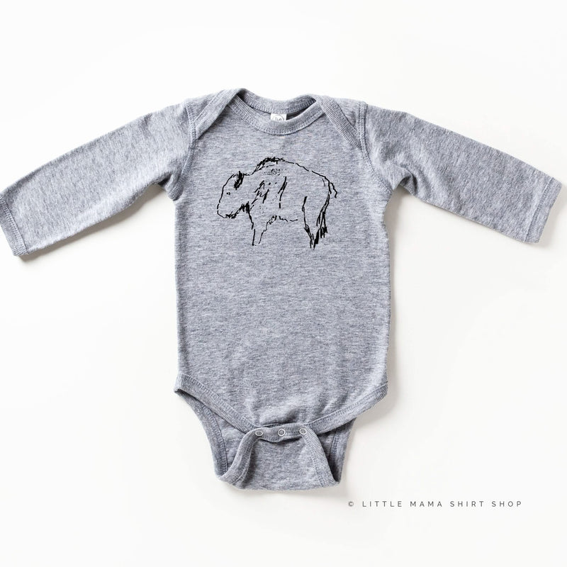 Buffalo - Hand Drawn - Child Long Sleeve Tee