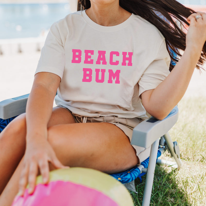 Beach Bum (front) / Ocean Sunset (back) - Unisex Tee
