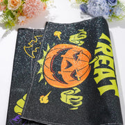 Halloween Garden Flag Trick or Treat Pumpkin Vertical Double Sided Glitter Flag for Holiday Yard Lawn Outdoor Decorations 12.5X18 Inch