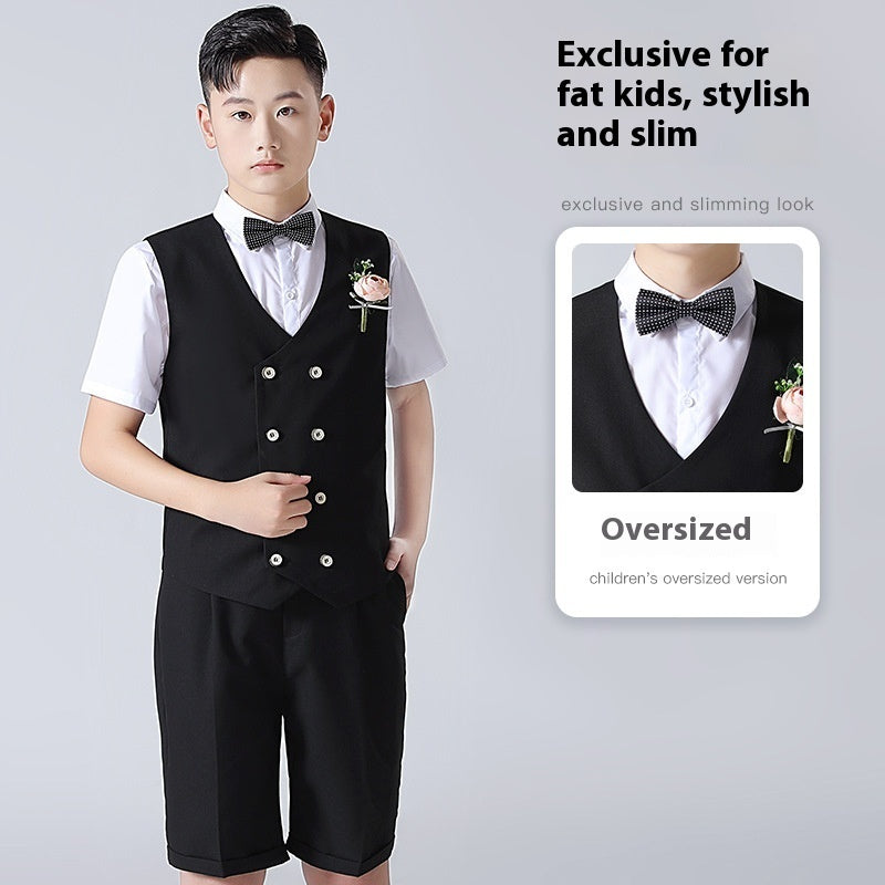 Boys' Plus-sized Plus Size Suit Performance Dress