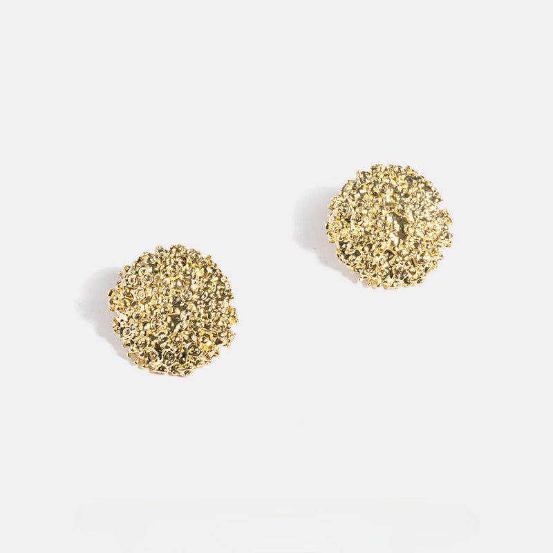 Big Geometric Round Earrings