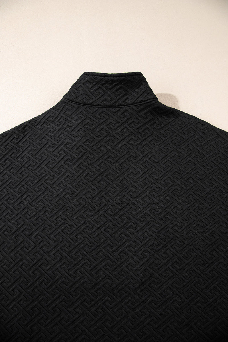 Saige Half Zipper Collared Sweatshirt