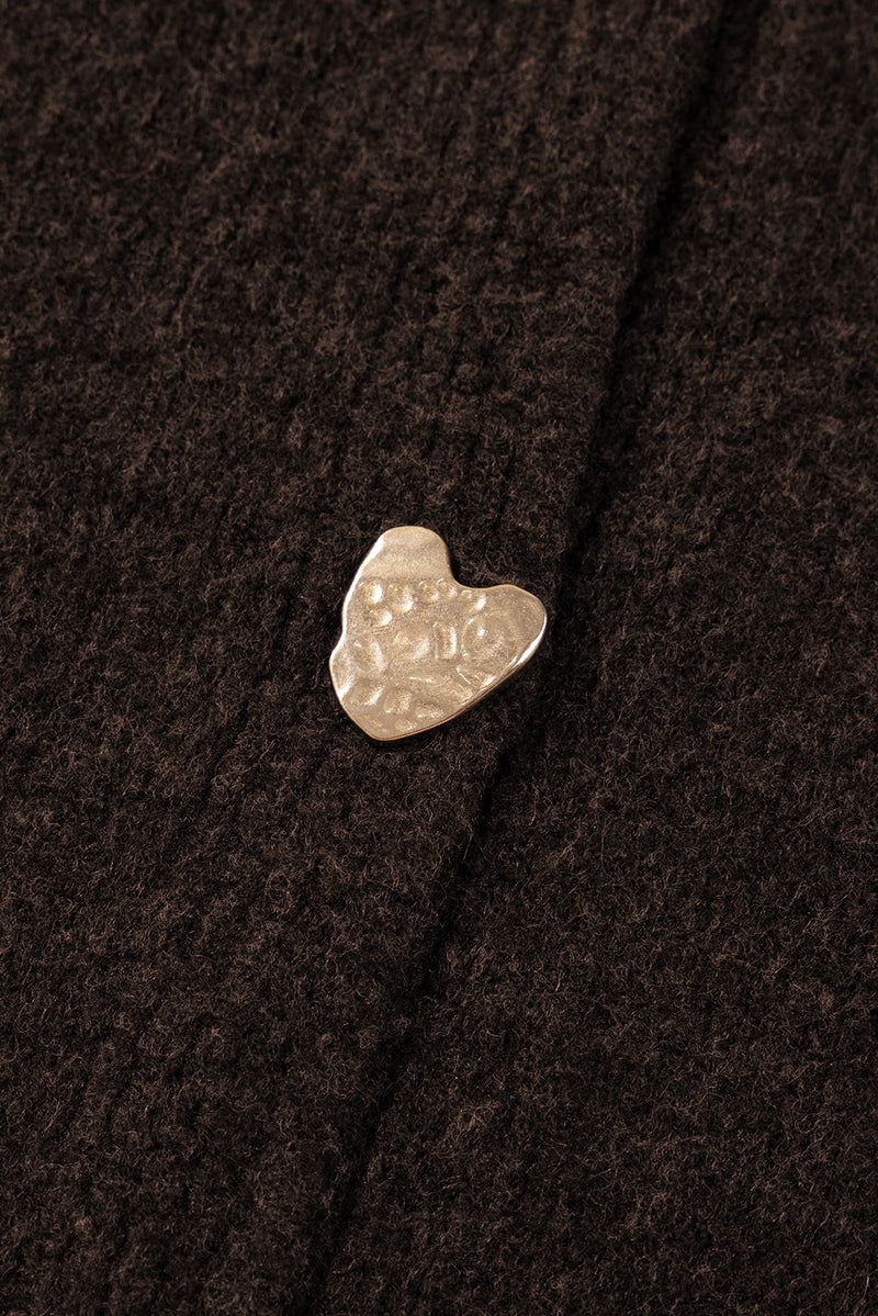 Kassidy Heart Metal Cardigan Sweater