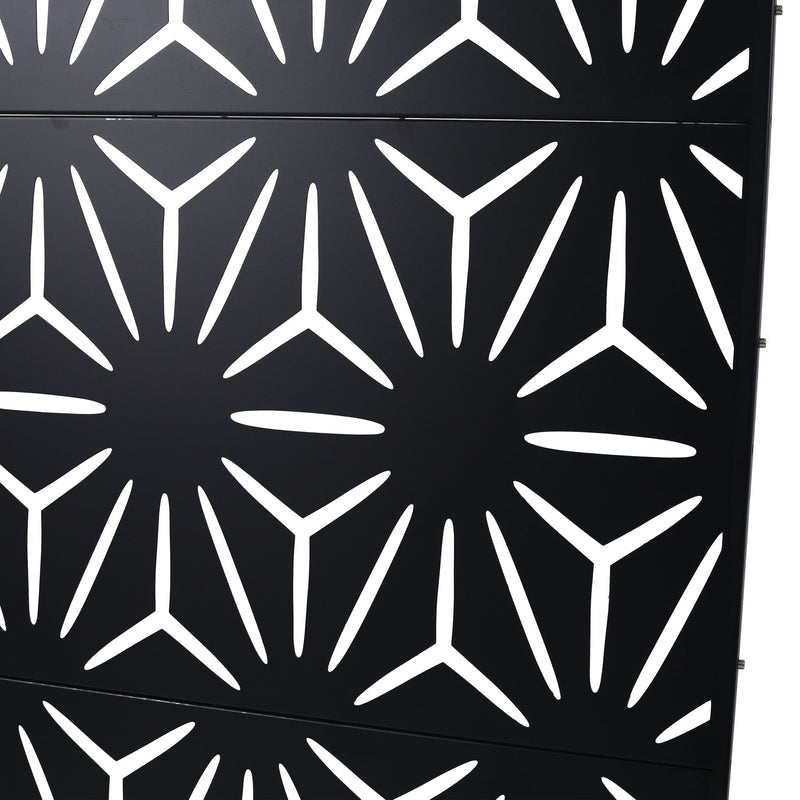 Outdoor & Indoor Metal Privacy Screen, Freestanding Decorative Panels