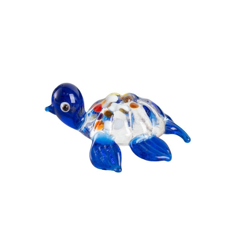 Handmade Glass Craft Little Turtle Ornament