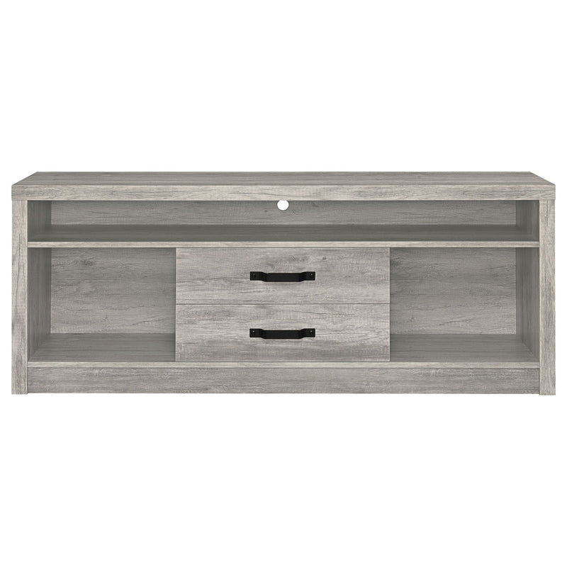 Burke 2-drawer Engineered Wood 59-inch TV Stand Grey Driftwood
