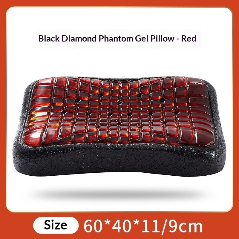 Black Diamond Phantom Gel Memory Foam Pillow – Slow-Rebound Cooling Support in Green & Red