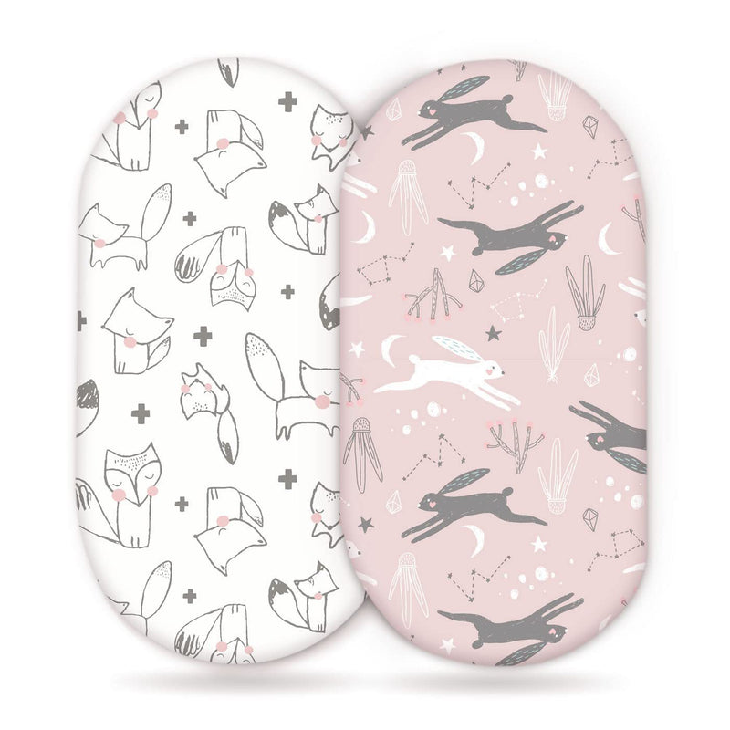 Baby Cradle Fitted Sheet Elastic Printing Baby Caring Table Changing Cover