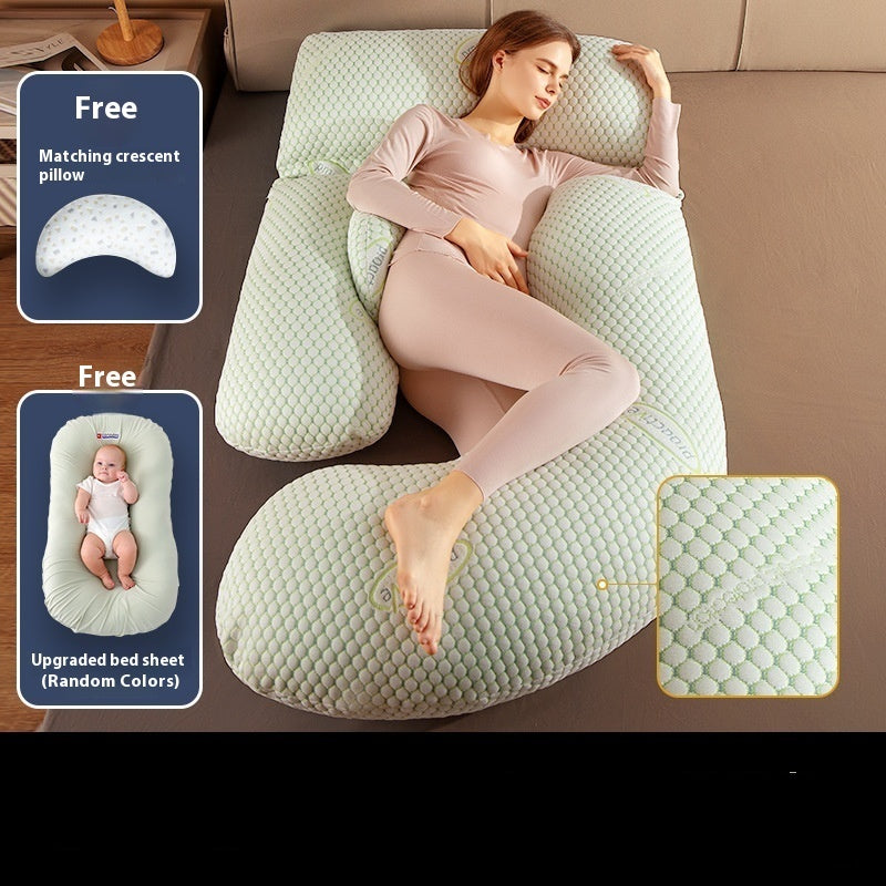 Maternity Pillow – Waist Support Side-Sleeping Cushion for Pregnancy Comfort