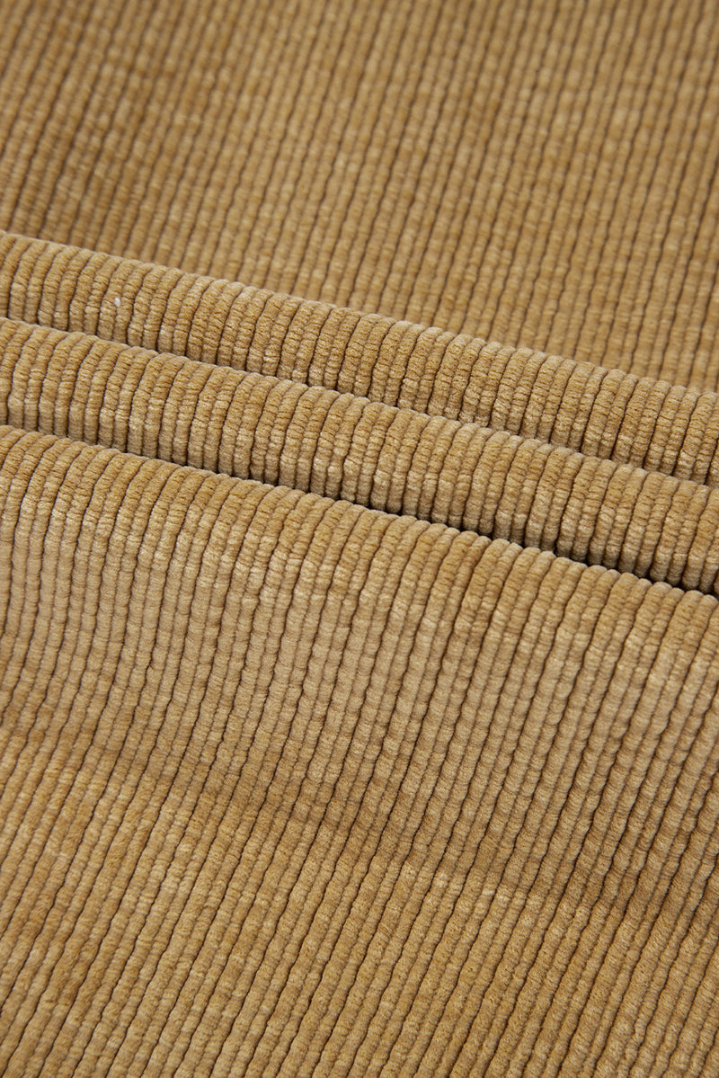 Giuliana Patched Up Corduroy Shacket