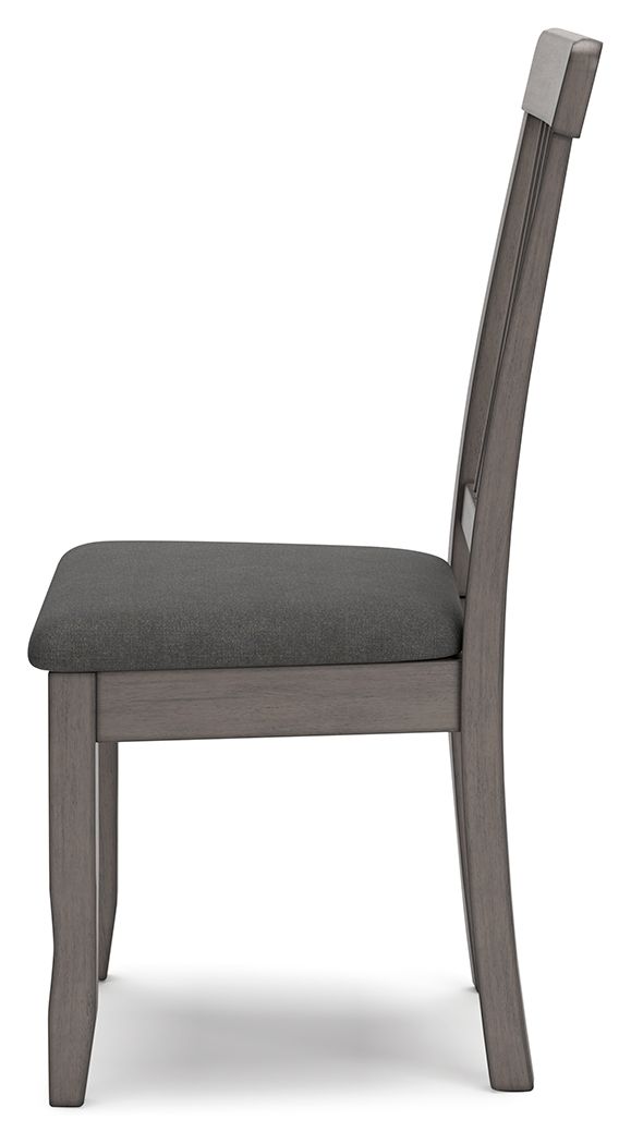 Shullden - 5 Pc. - Drop Leaf Table, 4 Side Chairs - Gray