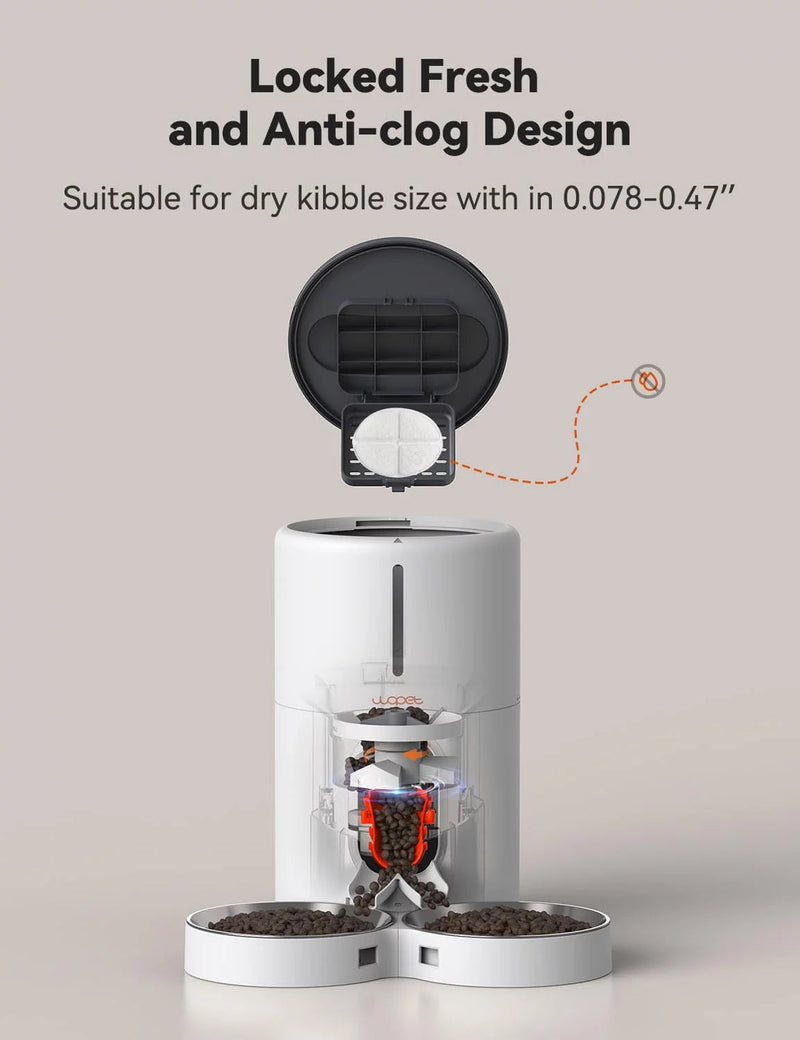 Automatic Cat Feeders for 2 Cats and Dogs