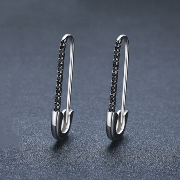 Personality Clip Shape Earrings Copper Fashion All-match